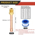 thumbnail image 2 of 2Pack 3/8 SAE Male Thread x 3/8" OD Flare Connector with Copper Tube, 2 of 7