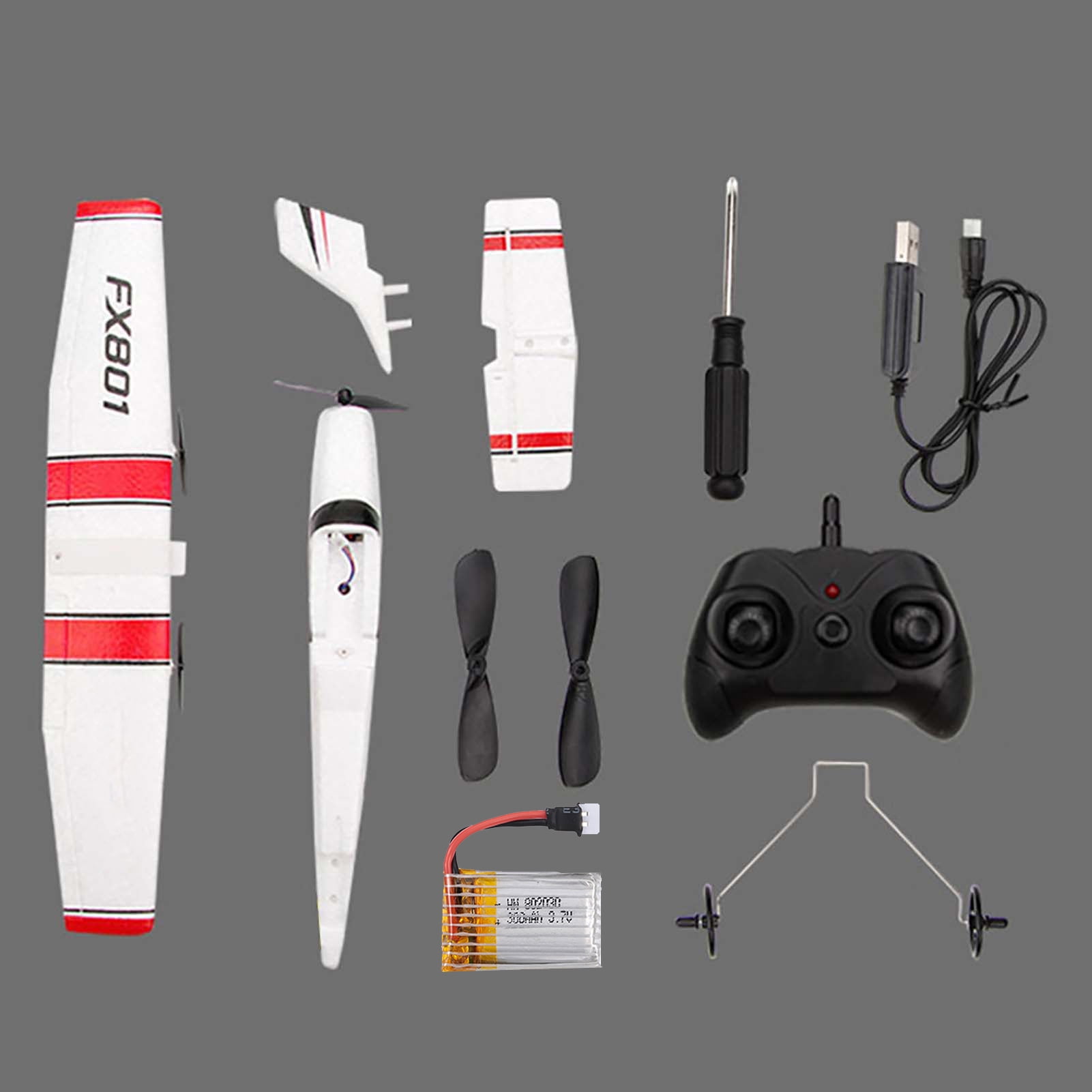 RC Plane, 2.4GHz 2 Channel Remote Control Airplane, EPP Foam RC Airplane, Fixed Wing RC Aircraft, Easy to Fly RC Glider for Beginners and Adult