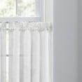thumbnail image 3 of Ellis Curtain Cotton Voile 1.5" Rod Pocket Tailored Tier Pair for Windows 80" x 30" White, 3 of 5