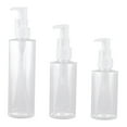 thumbnail image 4 of 3 Pcs Bathroom Soap Dispenser Shampoo 18.60X4.50X4.50CM Transparent, 4 of 8