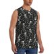 thumbnail image 2 of Fotbe Retro Skeleton Dancing On Halloween Party Men's Camiseta sin Mangas Estampada para Hombres, Playera Casual para Gimnasio, Entrenamiento, Playa-Medium, 2 of 7