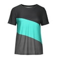 thumbnail image 4 of Mrat Racerback Tank Tops For Women Short Sleeve Round-Neck Blouses & Shirts Fashion Ladies Summer Round-Neck Print Casual T-shirt Blouse Shapewear Tank Tops For Female, 4 of 8