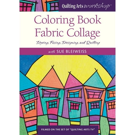 coloring book fabric collage dying fusing designing and