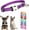 Dark Purple, variant on Puppy Collar with Bell,Reflective Cat Collar with Bells Metal Buckle Girl Female Nylon Dog Collar with Bells for XXS XS Tiny Little Kitten Boy Pet Dogs, 7.5-11 Inch