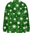 thumbnail image 5 of Christmas Plus Size Sweater for Women 2024 Cute Xmas Printed Cardigans Sweater Open Front Button Down Knit Jacket Coat, 5 of 5