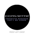 thumbnail image 3 of Corvette Madness Can't Be Cured Graphic Cotton T-Shirt Black Official Licensed (XL), 3 of 4