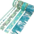 thumbnail image 4 of Wrapables Decorative Washi Tape Box Set (10 Rolls), Green Floral, 4 of 8