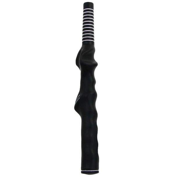 Agarre de entrenamiento de golf, herramienta de práctica de swing para mano derecha e izquierda, transpirable, adecuado para palos Negro 1473 mm a la izquierda