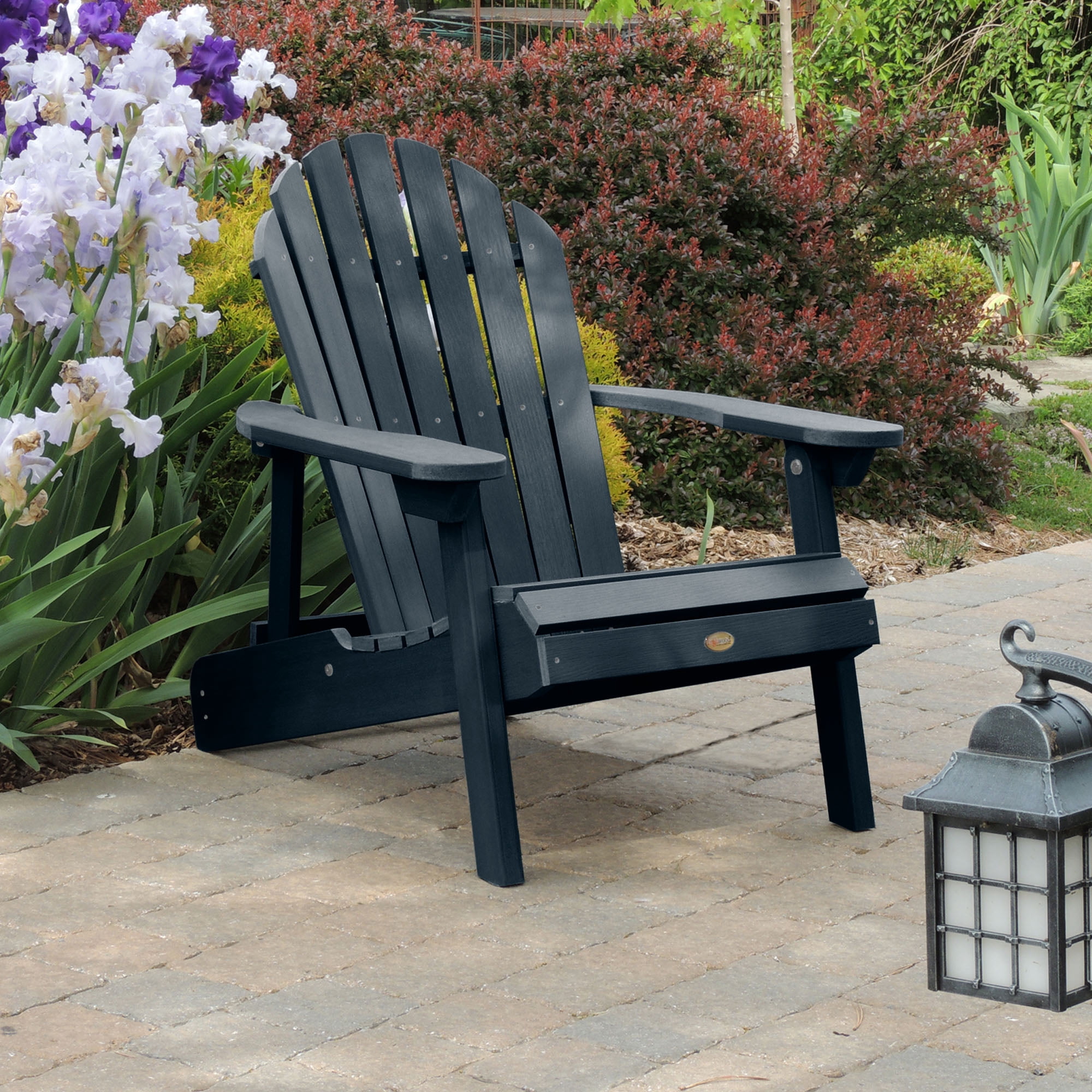 Highwood's Hamilton Adirondack Chair - Folding & Reclining, Outdoor, Eco-friendly, Synthetic Wood