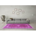 thumbnail image 3 of Ahgly Company Indoor Square Persian Purple Traditional Area Rugs, 6' Square, 3 of 4