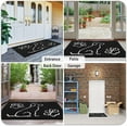 thumbnail image 5 of Dwelke Indoor Door Mat Entryway Rug Chenille Mats for Muddy Shoes Dogs Bathroom Mats With Non-Slip Backing Machine Washable Durable Rug 30"x48",Black, 5 of 6