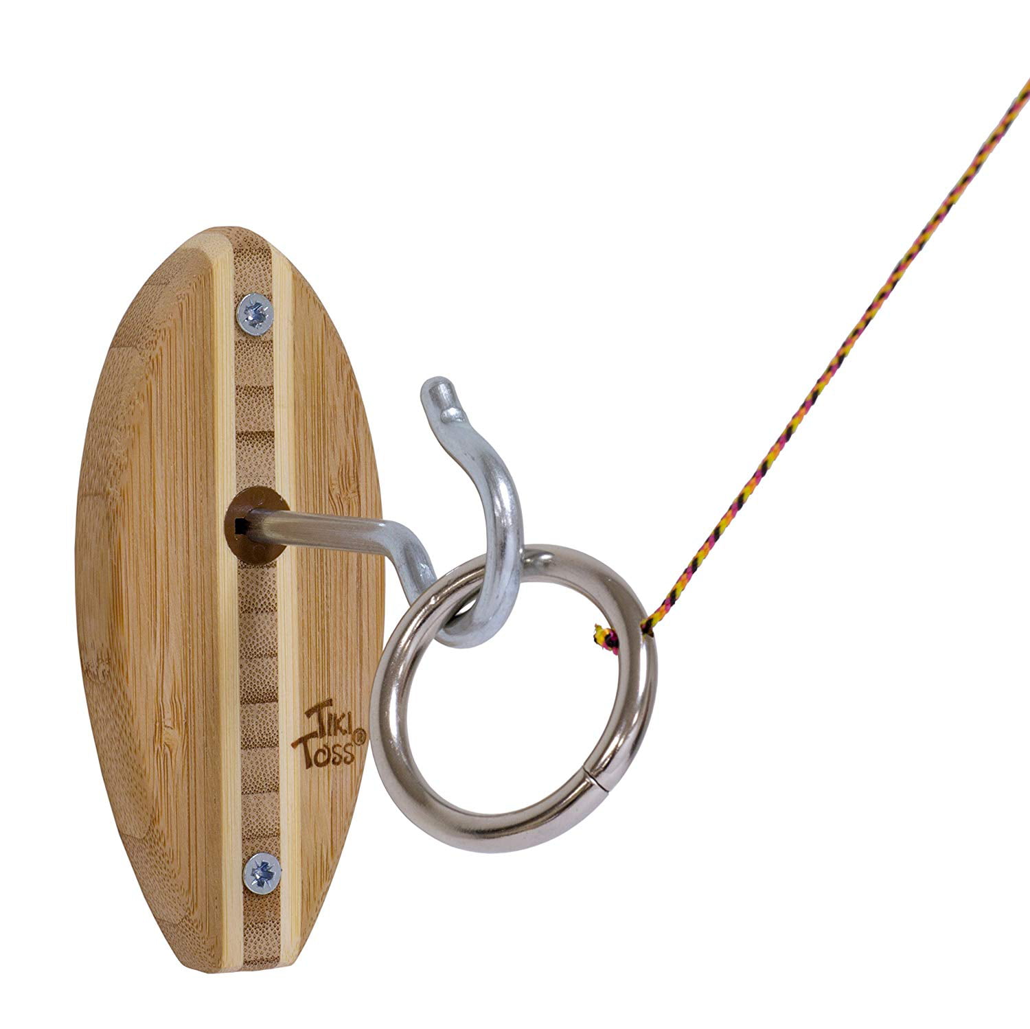 Brand New Hook & Ring Toss Game Sportsman Series 100% Bamboo A Big Mouth Bass 