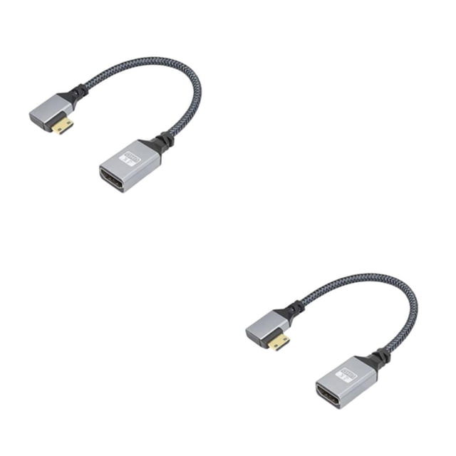 Cable Adaptador portátil compatible con interfaz multimedia de alta definición Accesorio de audio y video Convertidores digitales Tipo 2 2piezas Methold