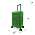 thumbnail image 2 of iFLY Volt 20" Expandable Hardside Spinner Carry-On Luggage, Hunter Green, 2 of 7