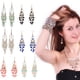 thumbnail image 4 of Minnieouse Gotas para las orejas para mujer, seguras para la piel y a la moda, pendientes bohemios con cuentas coloridas Ropa, zapatos y accesorios Miscelánea verde, 4 of 6