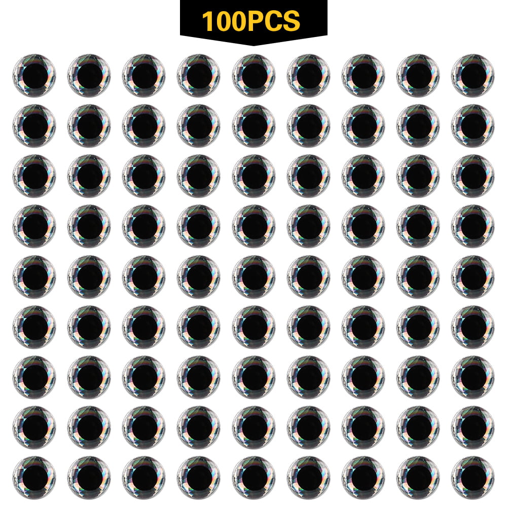 500PCS 3-6mm Fish Eyes 3D Holographic Lure Eyes Fly Tying Jigs Crafts Dolls":/_sy