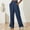 A78 Blue, variant on Cargo Sweatpants for Women Baggy Wide Leg Drawstring Pants with 3 Pockets Stretch High Waisted Trousers Cotton Sweat Pants Yoga Joggers