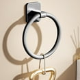 thumbnail image 5 of HOZVOMI Wall Mounted Towel Ring Hook, Minimalist Hand Towel Hanging Rod, Small Round Rag Towel Rack, 5 of 6