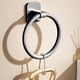 thumbnail image 5 of Toallero de pared con gancho para aro, minimalista, redondo, pequeño, para colgar toallas de mano, decoración de baño de estilo moderno, fácil instalación, marco de metal,topliu, 5 of 7