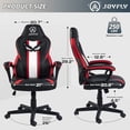 thumbnail image 3 of JOYFLY Ergonomic Computer Gaming Chair Racing Style Task Chair for Kids Adults, 250 lbs, Red, 3 of 8