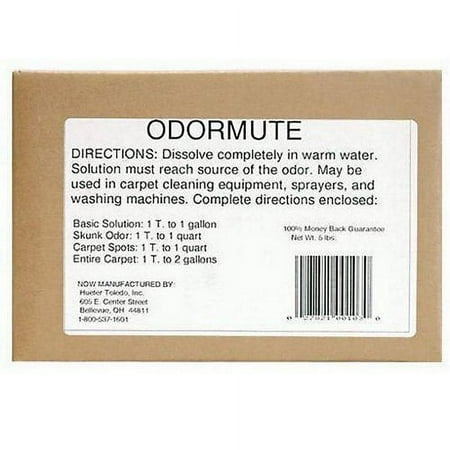 UPC: 0027821001030 | Hueter Toledo Odormute Powder Odor Eliminator Unscented 5 pounds 8 x 6.5 x 5.5