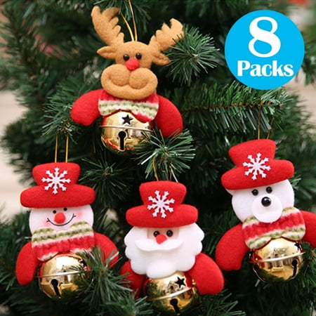 christmas bells decorations for home 8 pcs set christmas tree ornaments snowmanold - Christmas Bells Decorations christmas bells decorations for home 8 pcs set christmas tree ornaments snowmanold - Christmas Bells Decorations