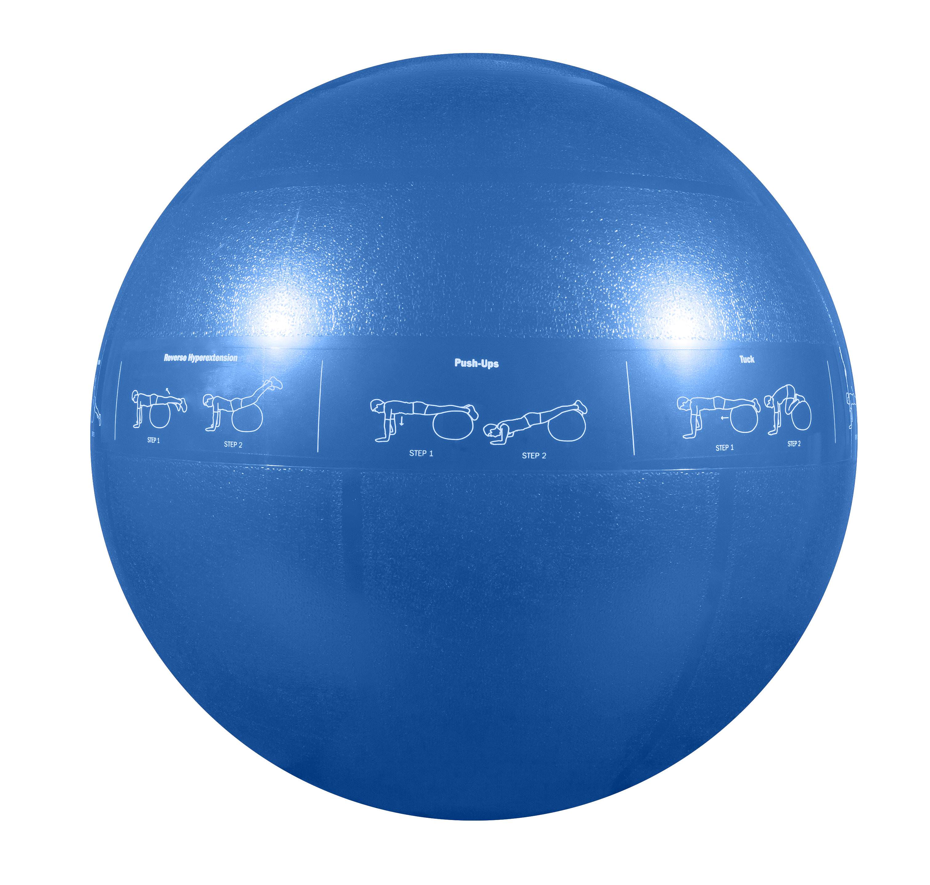 GoFit ProBall Stability Ball for Yoga, Fitness, Balance, Exercise Ball, Blue 55 cm