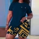 thumbnail image 5 of Gibobby Blusas De Manga Larga Conjuntos de entrenamiento para mujer, conjuntos casuales a juego de 2 piezas, conjunto de pijama con pantalones cortos de Yoga de cintura alta y corto（Azul， S), 5 of 5