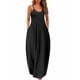 thumbnail image 1 of Vestido largo Wolddress para mujer 2025, casual, sin mangas, negro, talla M, 1 of 6