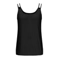 thumbnail image 4 of Summer Fashion Womens Tops 2025 Plus Size Casual Sleeveless Solid Color Ladies V-Neck Top Blouse, 4 of 6