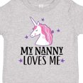 thumbnail image 4 of Inktastic My Nanny Loves Me Unicorn Girls Toddler T-Shirt, 4 of 5
