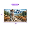 thumbnail image 5 of Welcome Fall Western Cowboy Alaskan Malamute Enjoys Majestic Autumn Doormat Alaska Mal Dog Lovers Gifts Indoor Outdoor Welcome Mat - 01007, 5 of 5