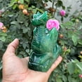 thumbnail image 6 of 2 Lb Natural Green Jade Gemstone Dragon Sculpture Figurines, 6 of 10