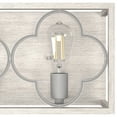 thumbnail image 4 of Hunter - Gablecrest 2-light Distressed White, Medium Size Vanity Light, Dimmable, Transitional Style, for Bedrooms, Dining, Living Rooms - 19395, 4 of 8