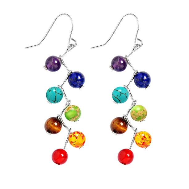 Guardurnaity curativa de chakras con piedras naturales para la paz interior Pulseras de chakras Cristales de chakras como se muestra Type3 NO3
