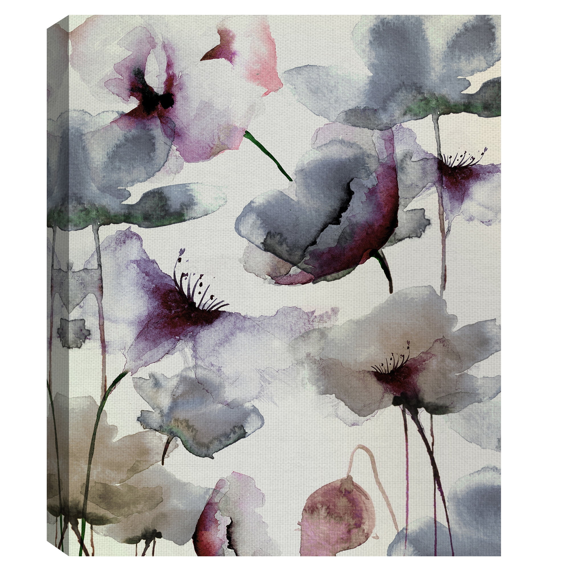 Masterpiece Art Gallery Violet Flower Transparencies by Belle Maison Canvas Art 22" x 28"