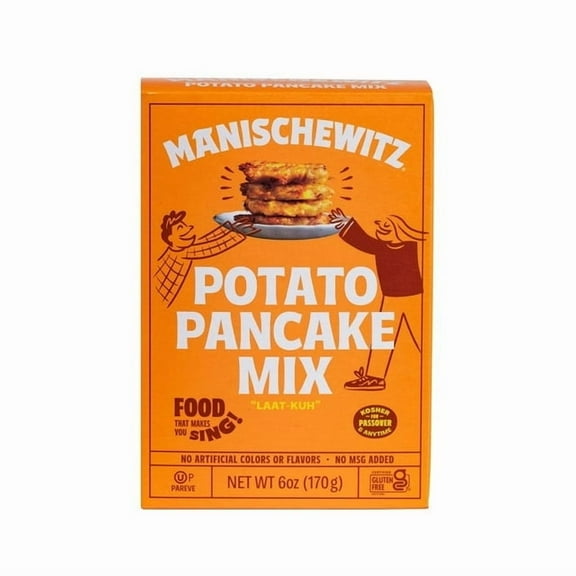 Pack of 6, Manischewitz Potato Pancake Mix, 6 oz