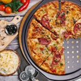 thumbnail image 2 of Pizza Trays for Oven, Non Stick Perforated Pizza Tray, Pizza Baking Pan, Pizza Pan for Kitchen, Even Heat Distribution, 2 of 5