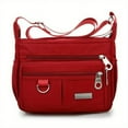 thumbnail image 1 of LHSHID Multi-pocket crossbody bag for women, nylon, shoulder messenger travel handbag with adjustable strap, 1 of 6