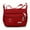 Red, variant on Multi-pocket crossbody bag for women, nylon, shoulder messenger travel handbag with adjustable strap