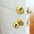 thumbnail image 4 of Design House Pro Deadbolt 2-Way Replacement Square Corner Deadbolt Latch, Polished Brass, 4 of 12