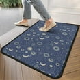 thumbnail image 4 of Dark Blue Celestial Pattern Door Rugs,Washable Non Slip Door Mats Indoor,Decorative Door Mats,Entry Mat Indoor for Entrance,Bedroom,Kitchen,Bathroom,30"x17", 4 of 6