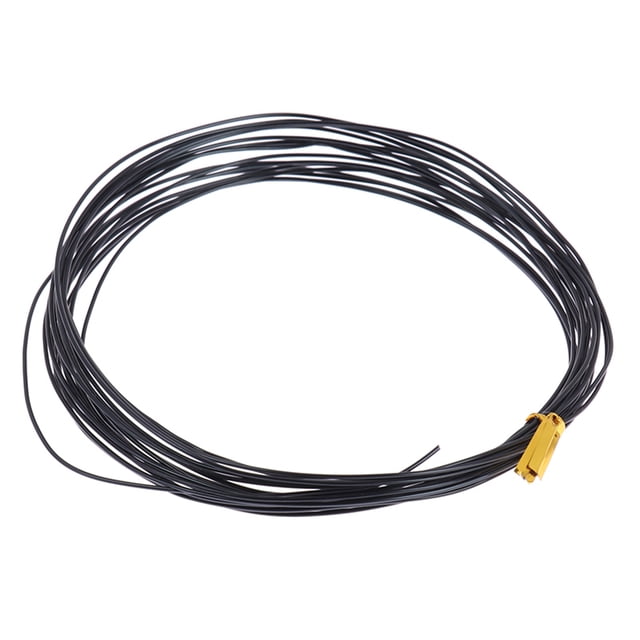 Visland 1 Rouleau 5m Fil Bonsaï Pliable Réutilisable Antirouille Flexible Rangement Pratique Forme de Plante 6 Tailles Branche Bonsaï Formation Fil Noir pour Balcon