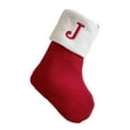 thumbnail image 2 of Personalized Christmas Stocking for Kids,Embroidered Letter Stocking,7x5.5 Inch Children's Candy Gift Bag,Holiday Fireplace Mantel Decor,Xmas Gift Sack, 2 of 6