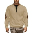 thumbnail image 2 of Sweatshirts for Men 2025 Fall Winter Long Sleeve Half Zipper Corduroy Slim Fit Casual Sweatshirt Pullover Tops, 2 of 8