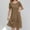 B171 Coffee womens summer dresses clearance under $5, variant on Women Dresses under $10! Xqxayjr Women Summer Plus Size Midi Tshirts Sundress Short Sleeve Cotton Linen Flowy Swing Aline Homecoming Dresses Crewneck Going Out White Funaral Dresses