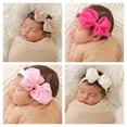 thumbnail image 5 of Yoyauz Elastic Nylon Headband Bow For Newborns, Babies, Toddlers - Handmade Baby Hair Accessories For Girls, 5 of 7