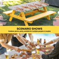 thumbnail image 6 of Gingerbread Grey Table Cloths for 8 Foot Rectangle Tables, Christmas Winter Snowflake Patio Waterproof Elastic Fitted Tablecloths, Washable Rectangular Table Cover for Camping, 6 of 8