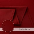 thumbnail image 6 of Textured Slubbed Fabric Bath Shower Curtain, Polyester Shower Curtains for Bathroom, Waterproof Shower Curtain Liner with 12 Hooks,Machine Washable (72 x 72 inch, Wine Red), 6 of 6