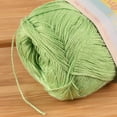 thumbnail image 3 of Lace Weight Tencel Yarn - Delightfully Fine - 60% Bamboo 40% Tencel Yarn - 4 Skeins - Col 06 Green Hill, 3 of 7